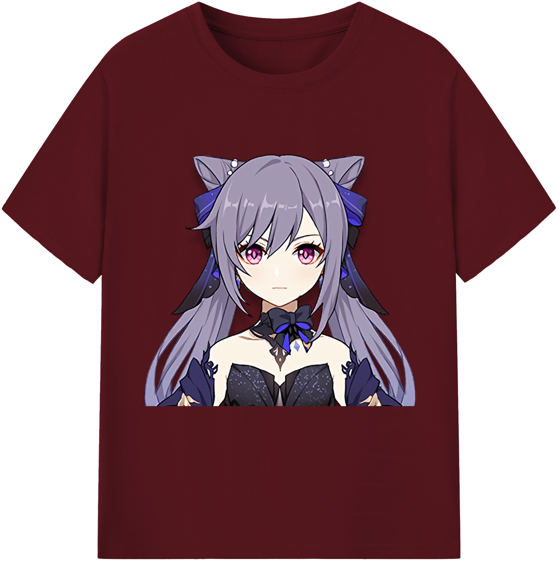 げんし神 刻晴 こくせい genshin Kokusei 綿100％半袖Tシャツ（フロントプリント）